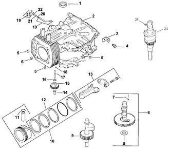 Part Location Diagram of 1284708 Toro Set-Piston w/Ring .25
