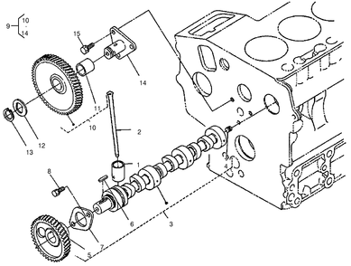 Camshaft Assembly Diagram and Parts List for 22303TE 990001 - 999999 Toro Lawn Tractor Accessories