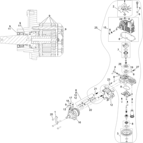 Rh Hydro Assembly No. 135-7906 Diagram and Parts List for 72942TE 414000000 - 999999999 Toro Lawn Tractor