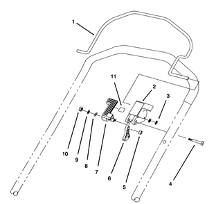 Control Assembly (Model No. 20807bc Only) Diagram and Parts List for 20802BC 5900001 - 5999999 Toro Lawn Mower