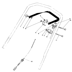 Traction Control Assembly Diagram and Parts List for 20705 4000001 - 4999999 Toro Lawn Mower