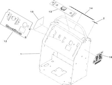 Control Tower Assembly Diagram and Parts List for 74567TE (310000001-310999999)(2010) Toro Lawn Mower