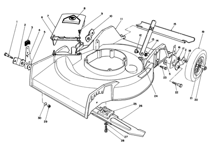 Housing Assembly Diagram and Parts List for 16575 0000001 - 0999999 Toro Lawn Mower