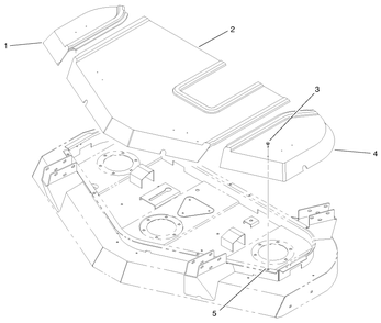 Cover Assembly (Europe) Diagram and Parts List for 30569 90001 - 90499 Toro Lawn Mower