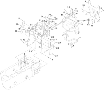 Fuel Tank And Tower Assembly Diagram and Parts List for 68138G 417400000 - 999999999 Toro Cement Mixer