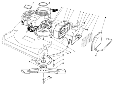 Engine Assembly (Model 22030) Diagram and Parts List for 22030 4000001 - 4999999 Toro Lawn Mower