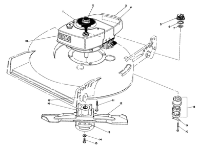 Engine Assembly Diagram and Parts List for 20610 3000001 - 3999999 Toro Lawn Mower