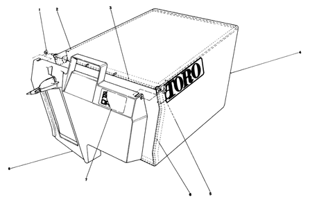 Recycler Bagging Kit Model No. 59174 (Continued)(Optional) Diagram and Parts List for 20218 2000001 - 2999999 Toro Lawn Mower