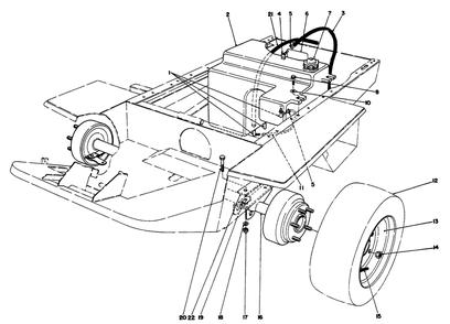 Fuel Tank & Axle Assembly Diagram and Parts List for 30620 490001 - 499999 Toro Lawn Tractor