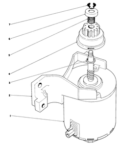 Starter Assembly Diagram and Parts List for 20676 5000001 - 5999999 Toro Lawn Mower