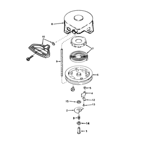 Rewind Starter No. 590604 Diagram and Parts List for 38035 7000001 - 7999999 Toro Snow Blower