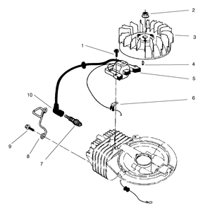 Ignition Assembly (Model No. 47pt6-3) Diagram and Parts List for 22031 6900001 - 6999999 Toro Lawn Mower