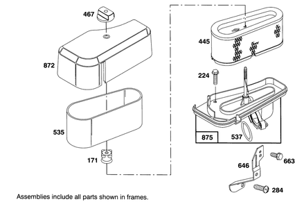 Engine Briggs & Stratton Model 286707-0452-01 Diagram and Parts List for 71180 3900001 - 3999999 Toro Lawn Tractor