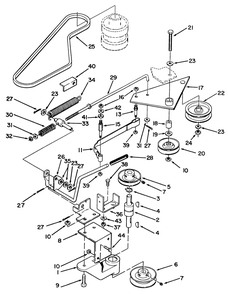 Pto Clutch, Pulleys & Control Assemblies Diagram and Parts List for R3-12B602 2000001 - 2999999 Toro Lawn Tractor