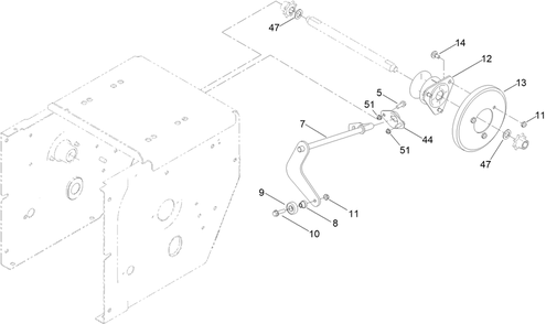 Traction Drive Assembly Diagram and Parts List for 38838 414370817 - 414371069 Toro Snow Blower