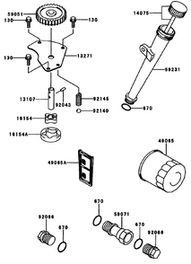 Lubrication-Equipment Assembly Diagram and Parts List for 74173 (990001-999999)(1999) Toro Lawn Mower