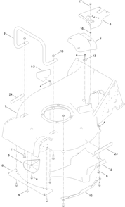 Frame Assembly Diagram and Parts List for 22285 400000000-999999999 Toro Lawn Mower