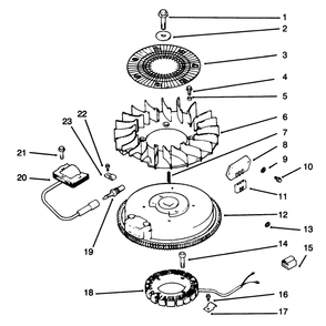 Ignition/Electrical Diagram and Parts List for 72043 6900001 - 6999999 Toro Lawn Tractor