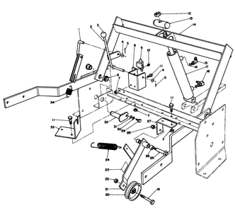 Part Location Diagram of 54-1760 Toro Bracket-Cable Extension