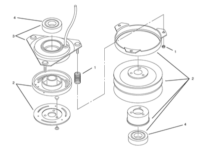 Clutch 92-6885 Diagram and Parts List for 72104 7900001 - 7999999 Toro Lawn Tractor