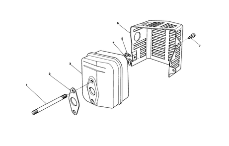 Muffler Assembly Diagram and Parts List for 20626C 6000001 - 6999999 Toro Lawn Mower