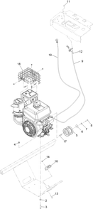 Engine Assembly Diagram and Parts List for 39514 413000000 - 999999999 Toro Aerator