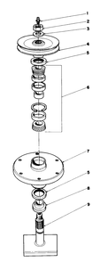 Drive Spindle No. 27-0871 Diagram and Parts List for 30718 1000001 - 1999999 Toro Lawn Tractor