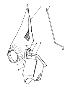 Bagging Kit No. 47-6510 (Optional) Diagram and Parts List for 16793 8000001 - 8999999 Toro Lawn Mower