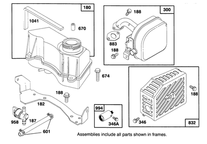 Engine Gts 150 Diagram and Parts List for 20764BC 59000001 - 59999999 Toro Lawn Mower