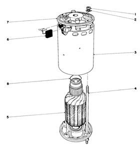 Electric Motor Diagram and Parts List for 18301 0000001 - 0999999 Toro Lawn Mower