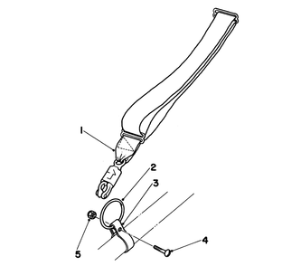 Harness, Clamp & Ring Assembly (Optional) Diagram and Parts List for 51607 4000001 - 4999999 Toro Trimmer