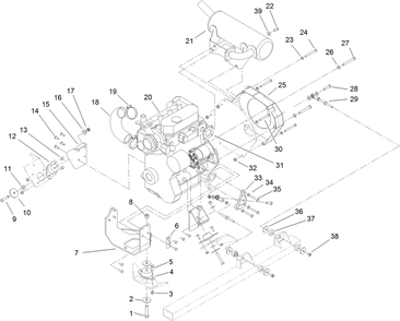 Part Location Diagram of 56-2150 Toro SCREW-HH