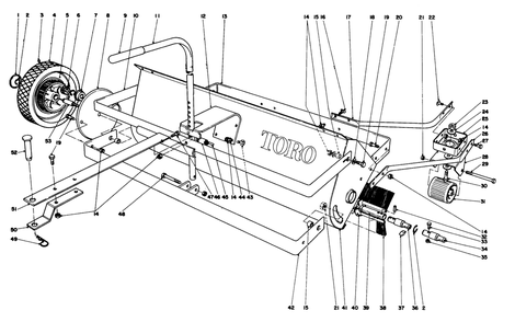 Part Location Diagram of 3290-24 Toro DISCONTINUED