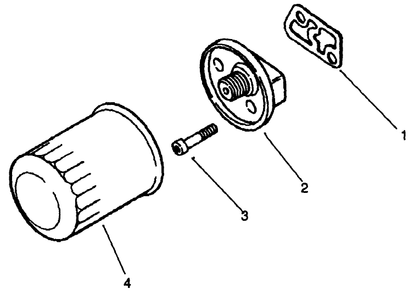 Oil Filter-Engine Model No. Mv18s-Type 58543 Diagram and Parts List for 30190 20000001 - 29999999 Toro Lawn Tractor Accessories