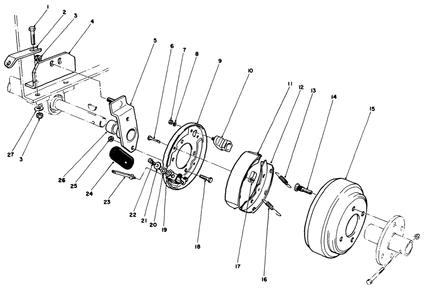Brake Kit Model No. 30758 (Optional) Diagram and Parts List for 30718 2000001 - 2999999 Toro Lawn Tractor