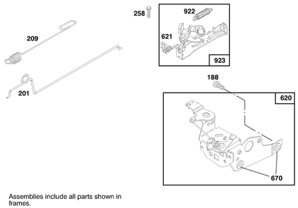Engine Briggs & Stratton Model 12u802-0639-01 Diagram and Parts List for 20712 7900001 - 7999999 Toro Lawn Mower