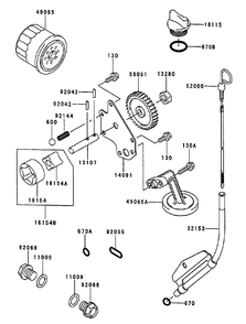 Lubrication Equipment Assembly Diagram and Parts List for 74214 (230006001-230999999)(2003) Toro Lawn Mower