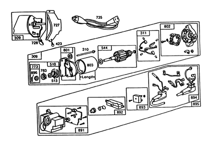 110v Electric Starter No. 37-4630 (Optional) Diagram and Parts List for 38580 2000001 - 2999999 Toro Snow Blower