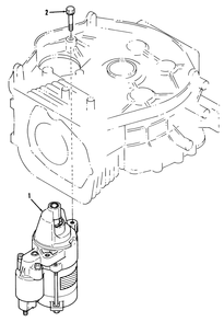 12hp Engine Starter Assembly Diagram and Parts List for R2-12O502 2000001 - 2999999 Toro Lawn Tractor