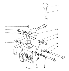 Part Location Diagram of 274220 Toro Valve Lever Link