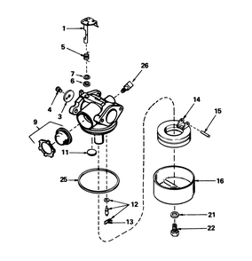 Carburetor No. 632098 Diagram and Parts List for 16575 8012679 - 8999999 Toro Lawn Mower
