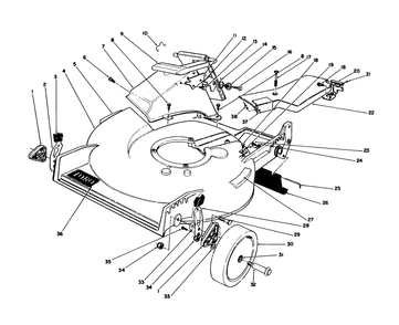 Housing Assembly (Continued) (Used On Units With Serial No. 9003043 And Up) Diagram and Parts List for 20632 9000001 - 9999999 Toro Lawn Mower