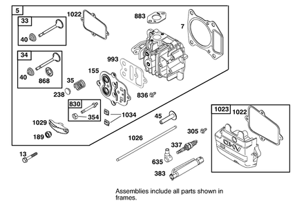 Engine Gts-200 Diagram and Parts List for 22162 8900001 - 8999999 Toro Lawn Mower