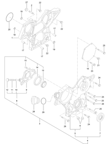 Gear Housing Assembly Diagram and Parts List for 72028 412410000 - 412699999 Toro Lawn Tractor