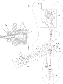Rh Hydro Assembly Diagram and Parts List for 72952 406397859-999999999 Toro Lawn Mower
