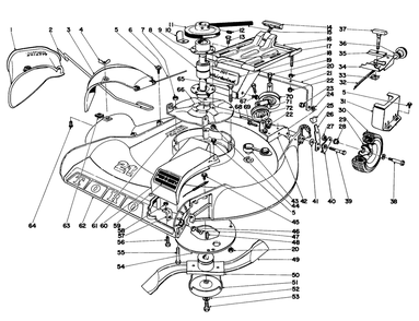 21" Whirlwind S.P. Implement Diagram and Parts List for 20311 8000001 - 8999999 Toro Lawn Mower