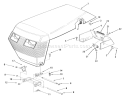 Frame, Sheet Metal And Covers Diagram and Parts List for 22-11B302 1986 Toro Lawn Tractor