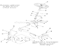 Front Axle And Steering (mower Hanger) Diagram and Parts List for 22-11B302 1986 Toro Lawn Tractor