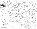 Electrical System Diagram and Parts List for 22-08B301 1985 Toro Lawn Tractor