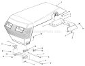 Frame, Sheet Metal And Covers Diagram and Parts List for 22-08B301 1985 Toro Lawn Tractor